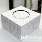 Preview: Box quadratisch mit Einsatz - Graupappezuschnitte zum Workshop